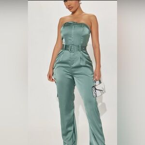 Della Satin Jumpsuit